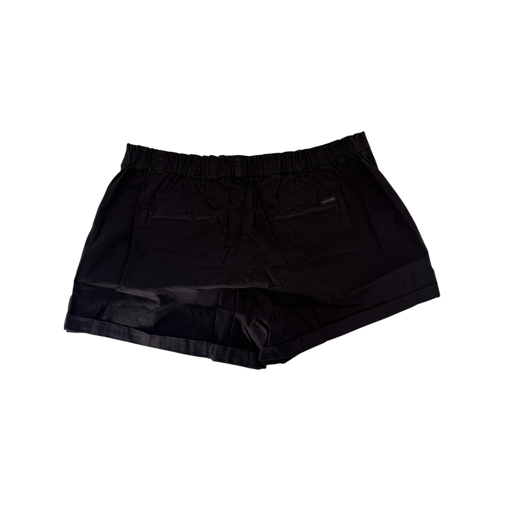 SANCTUARY Shorts Size 16W / Size 16 NEW Switchback Cuffed Short Black - Picture 4 of 5